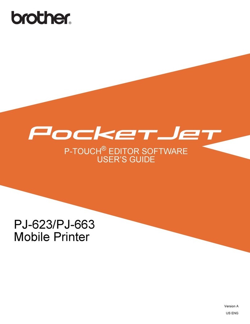 Brother PocketJet 6 Manuel utilisateur