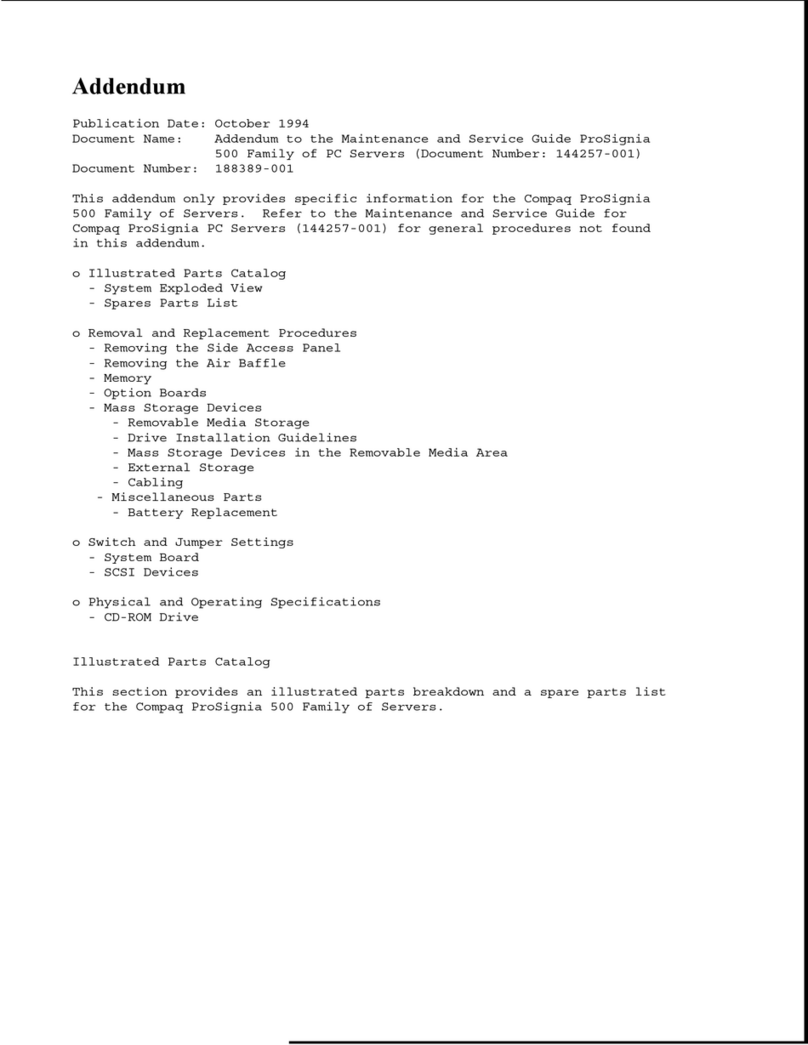 Compaq ProSignia 500 Mode d’emploi Compaq ProSignia 500 Mode d’emploi