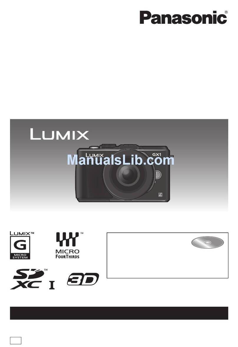Panasonic Lumix DMC-GX1K Instructions d'installation et d'entretien