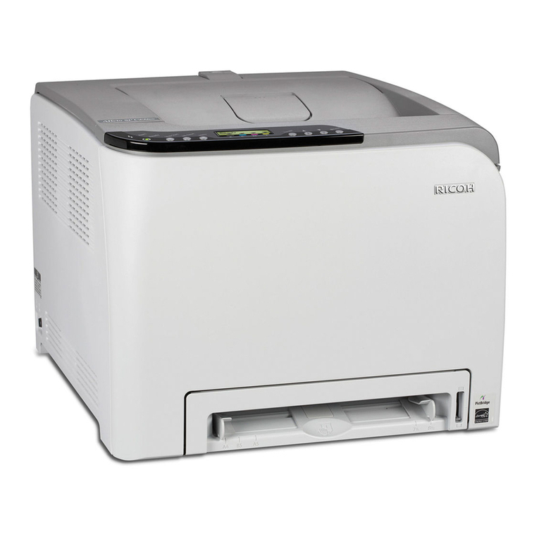 Ricoh Aficio SP C232DN Manuel utilisateur Ricoh Aficio SP C232DN Manuel utilisateur