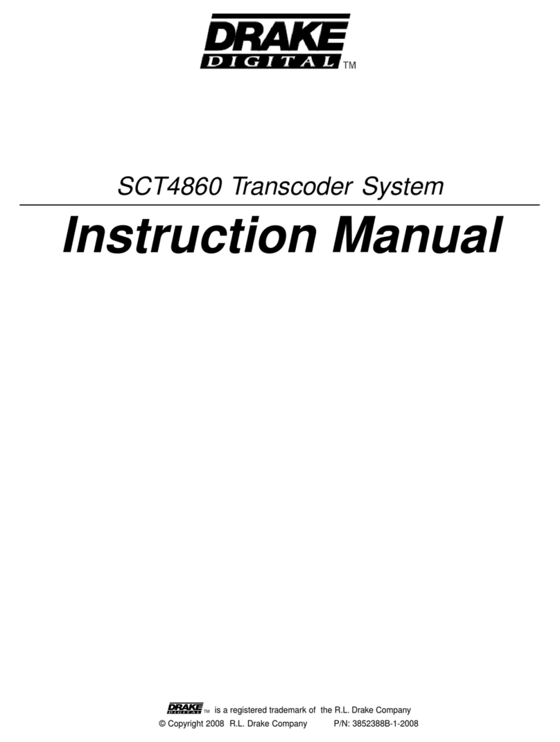 DRAKE SCT4860 Manuel utilisateur