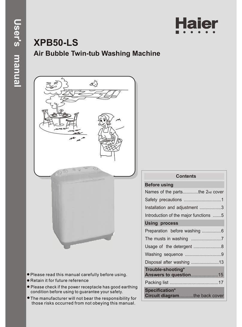 Haier DWE-956 Manuel utilisateur