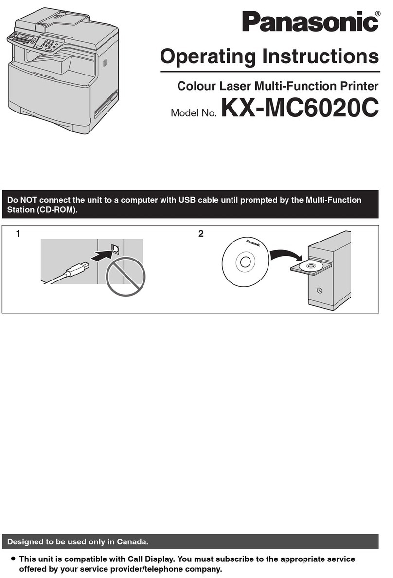 Panasonic KX-MC6020C Manuel utilisateur Panasonic KX-MC6020C Manuel utilisateur
