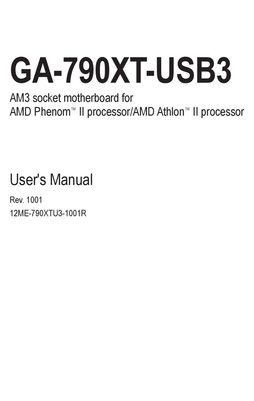 Gigabyte GA-790XT-USB3 Manuel utilisateur