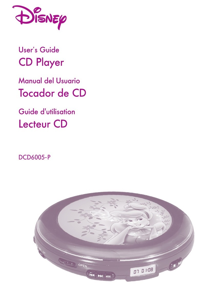 Disney DCD6005-POM Manuel utilisateur