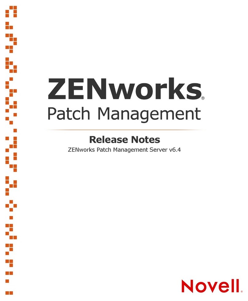 Novell ZENWORKS PATCH MANAGEMENT 6.4 - S Mode d’emploi