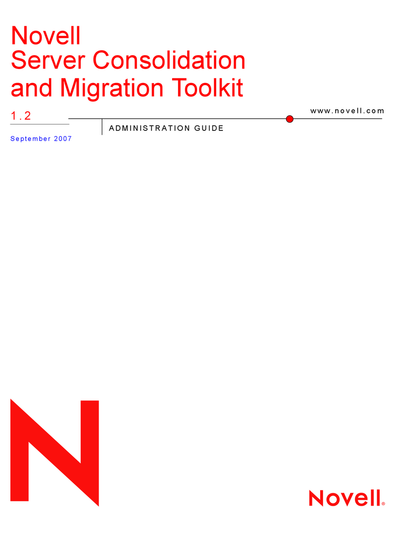 Novell SERVER CONSOLIDATION MIGRATION TOOLKIT 1.2 - ADMINISTRATION GUIDE... Mode d’emploi