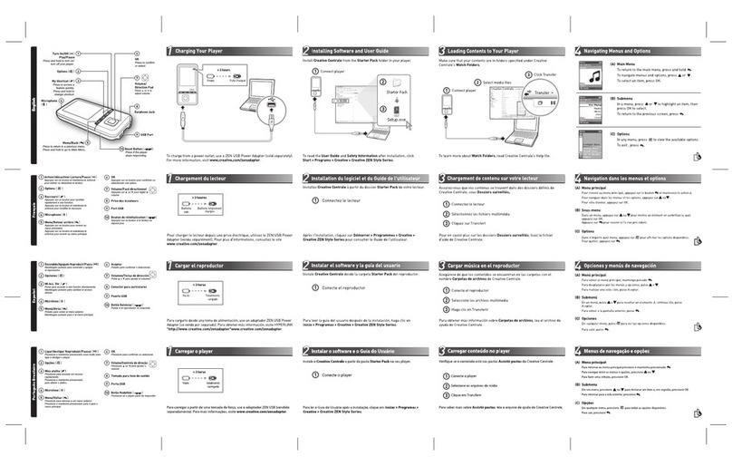 Creative ZEN Style 100 Manuel utilisateur