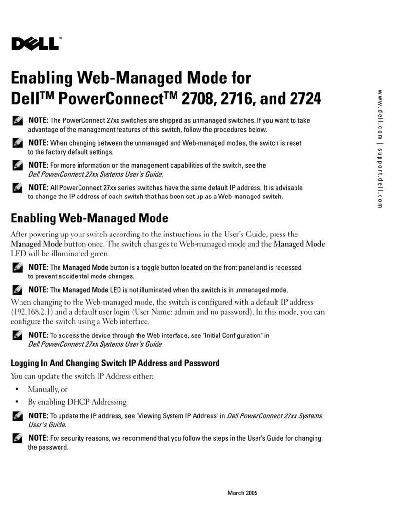 Dell PowerConnect 2708 Manuel utilisateur