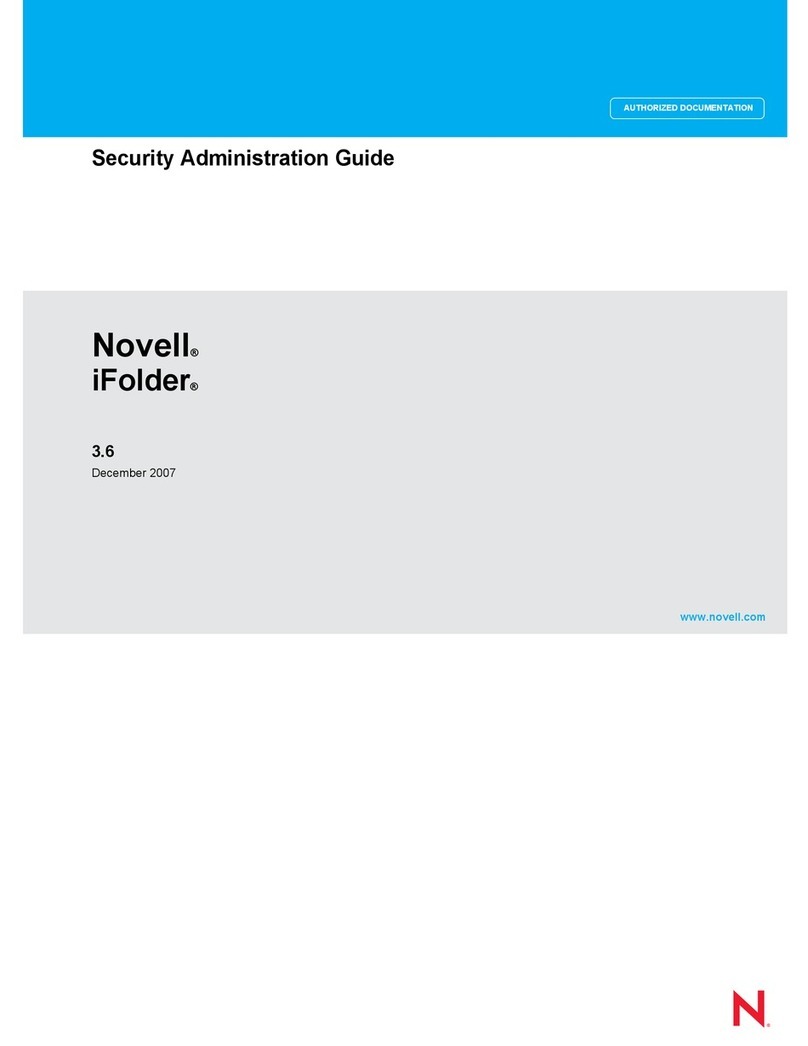 Novell IFOLDER 3.6 - SECURITY ADMINISTRATION Manuel utilisateur