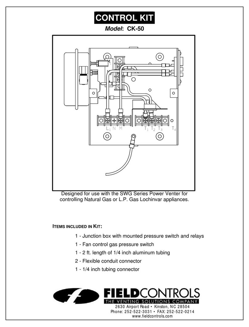 Field Controls 46382500 Manuel utilisateur