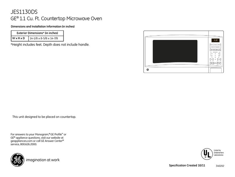 GE JES1130DSWW Manuel