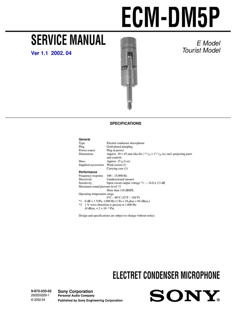 Sony ECM-DM5P Manuel utilisateur