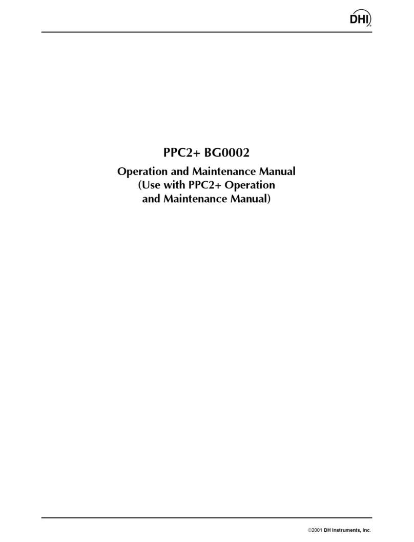 DH Instruments BG0002 Manuel utilisateur