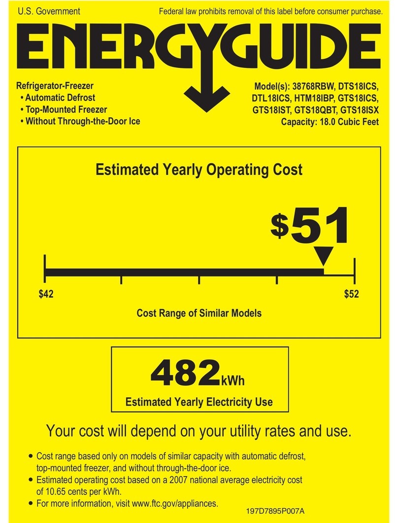 Hotpoint HTM18IBPSA - 18' Refrigerator Instructions de montage