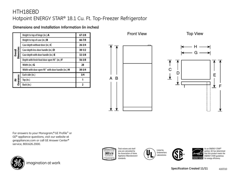 Hotpoint HTH18EBDCC Manuel