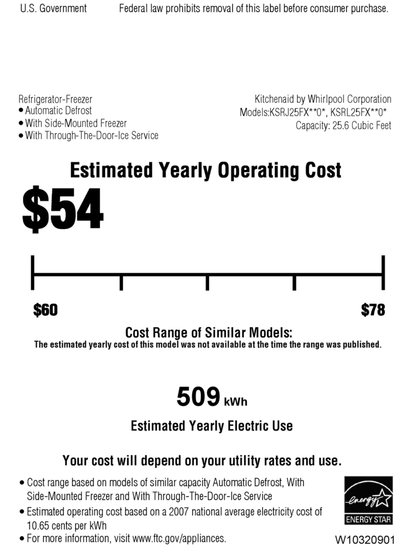 KitchenAid KSRJ25FXMS Instructions de montage