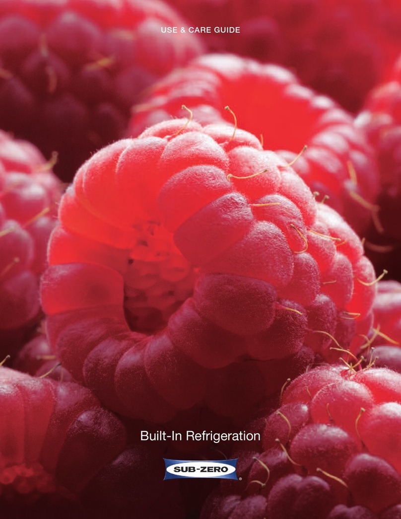 Sub-Zero 736TCI Manuel utilisateur