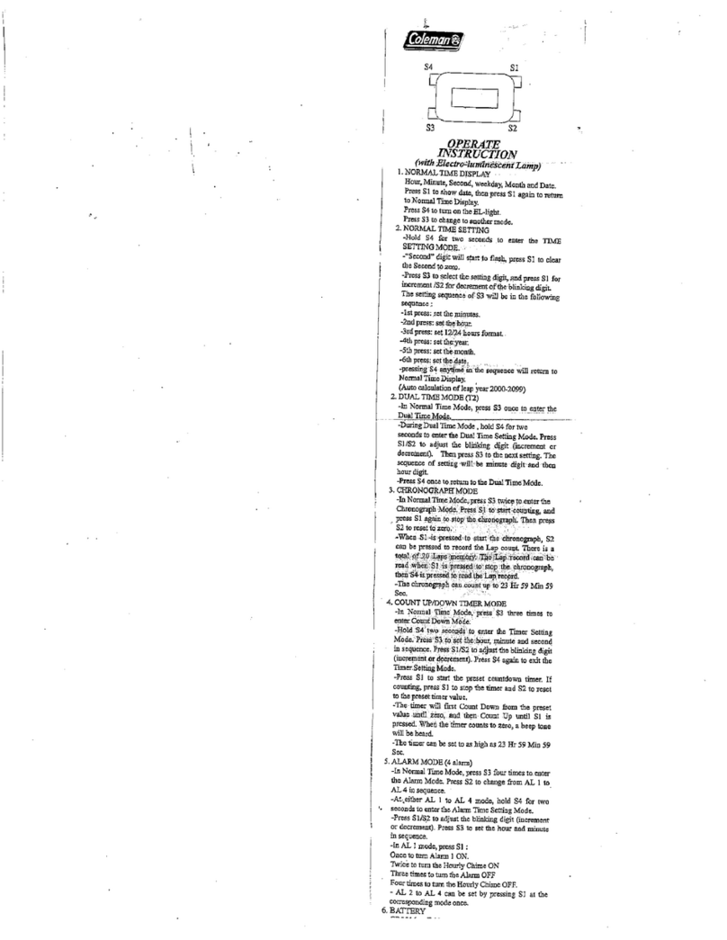 Coleman 40-851 Manuel utilisateur