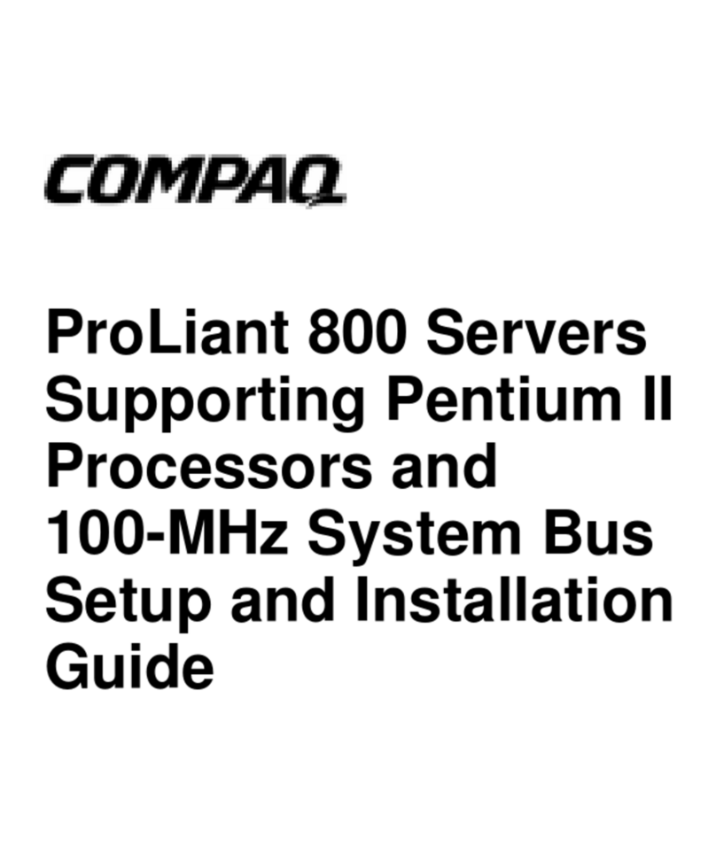 Compaq Proliant 800 Instructions d'utilisation et de sécurité