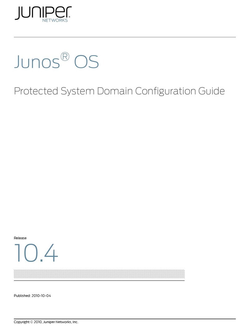Juniper JUNOS OS 10.4 - PROTECTED SYSTEM DOMAIN Manuel utilisateur