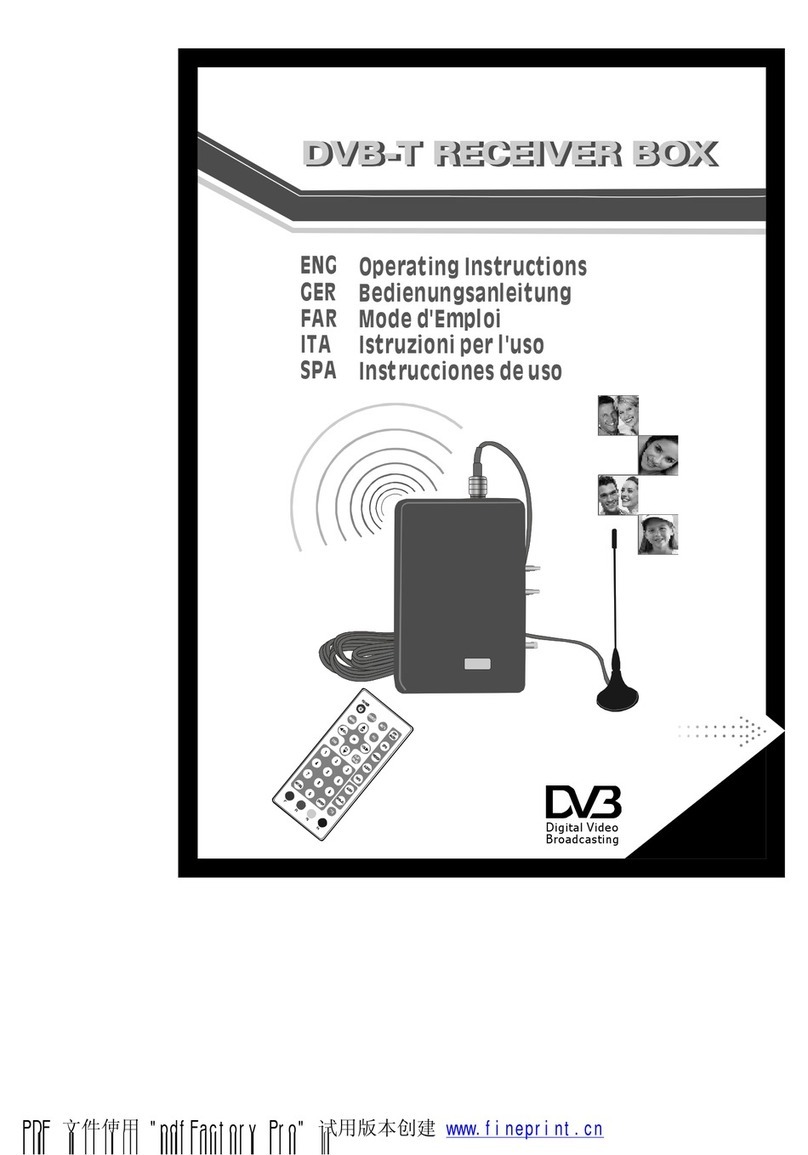 NextBase DVB-T Manuel utilisateur