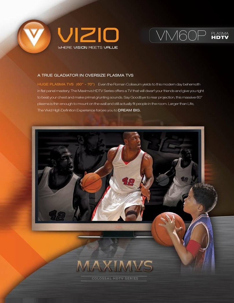 Vizio VM60PHDTV Manuel utilisateur
