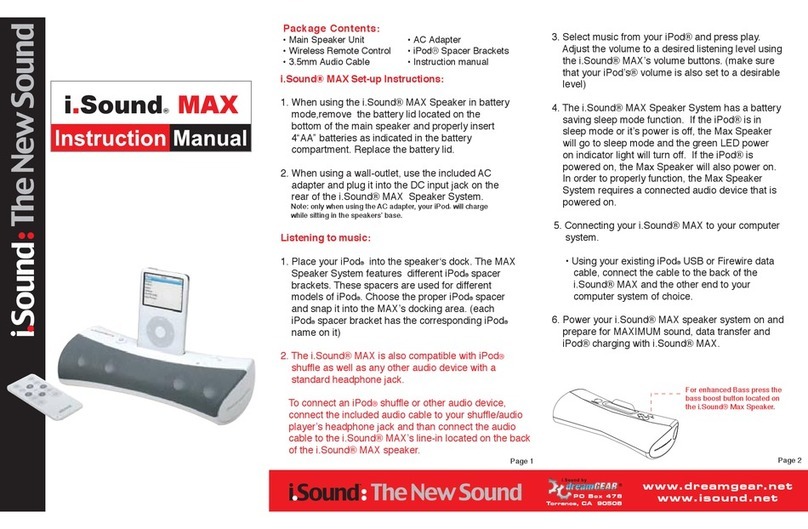 I.SOUND MAX Manuel utilisateur