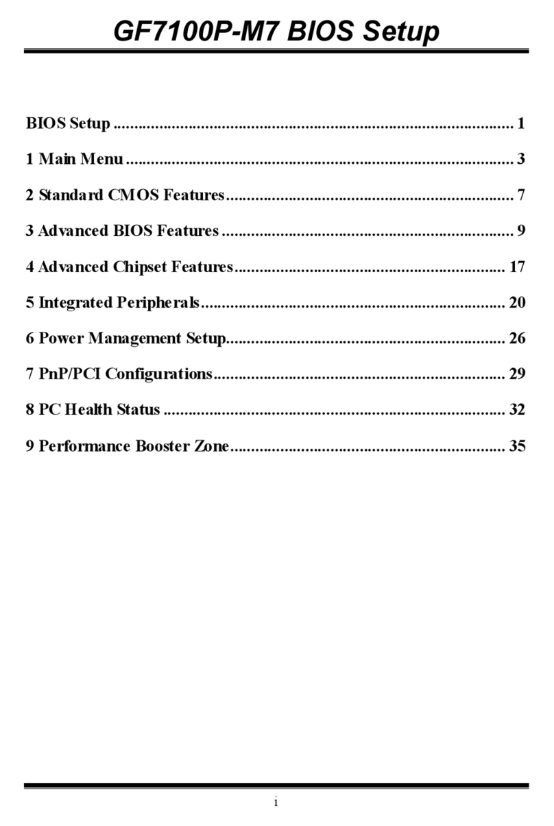 Biostar GF7100P-M7 - BIOS SETUP Manuel utilisateur