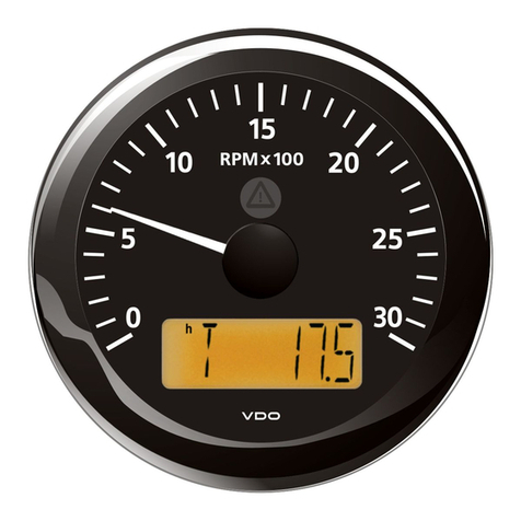 VDO VIEWLINE TACHOMETER Manuel utilisateur