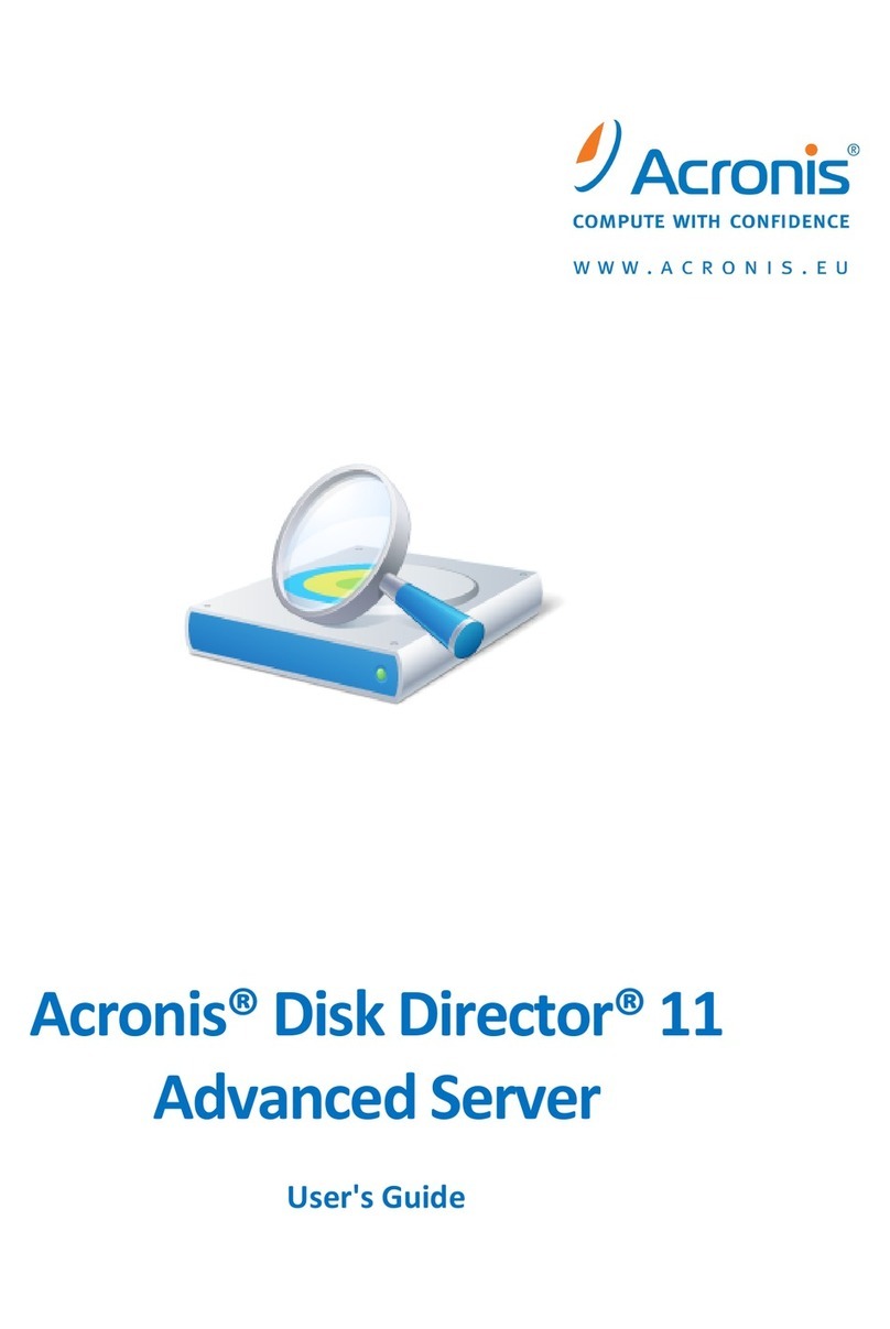 ACRONIS DISK DIRECTOR 11 ADVANCED SERVER - Manuel utilisateur