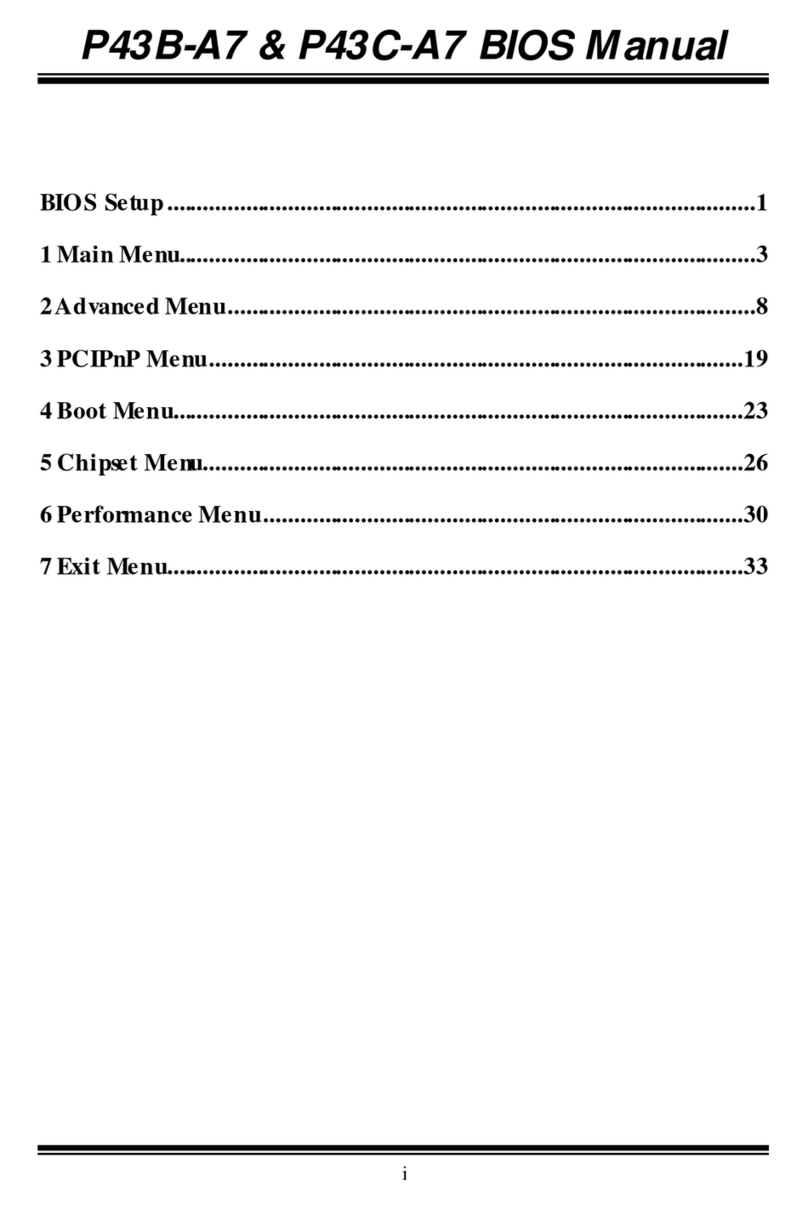 Biostar P43C-A7 - BIOS Manuel utilisateur