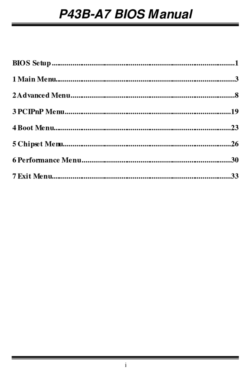 Biostar P43B-A7 - BIOS Manuel utilisateur