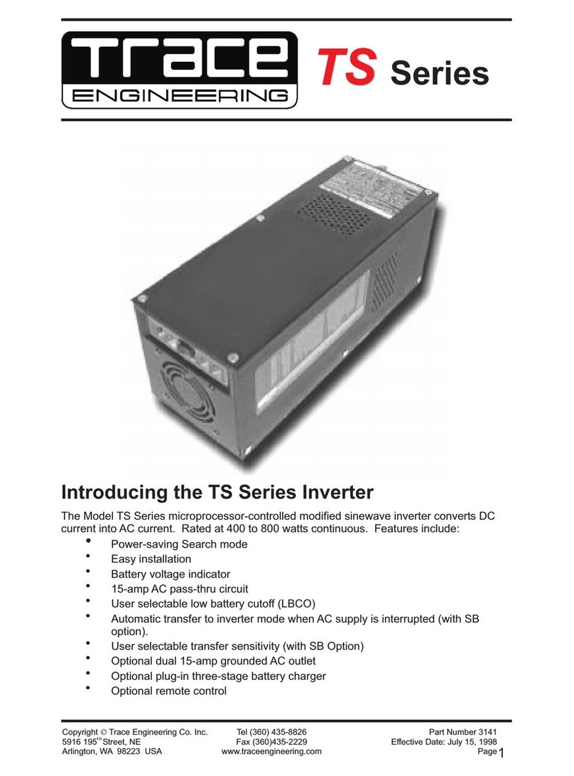 Trace Engineering TS - Manuel utilisateur