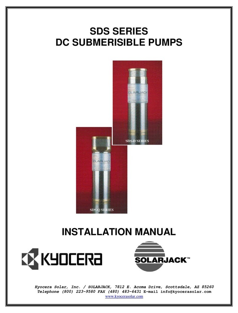 SOLARJACK SDS Manuel utilisateur