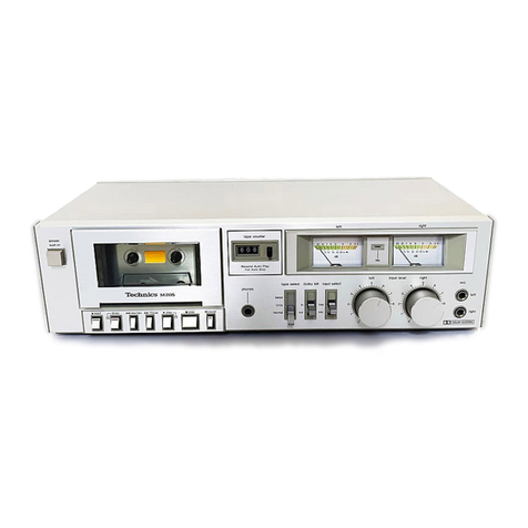 Technics RS-M205 - SERVICE Manuel utilisateur