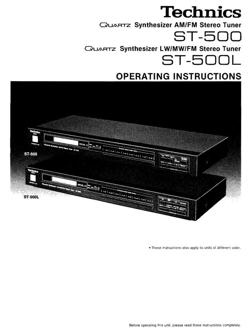 Technics ST-500 Manuel utilisateur