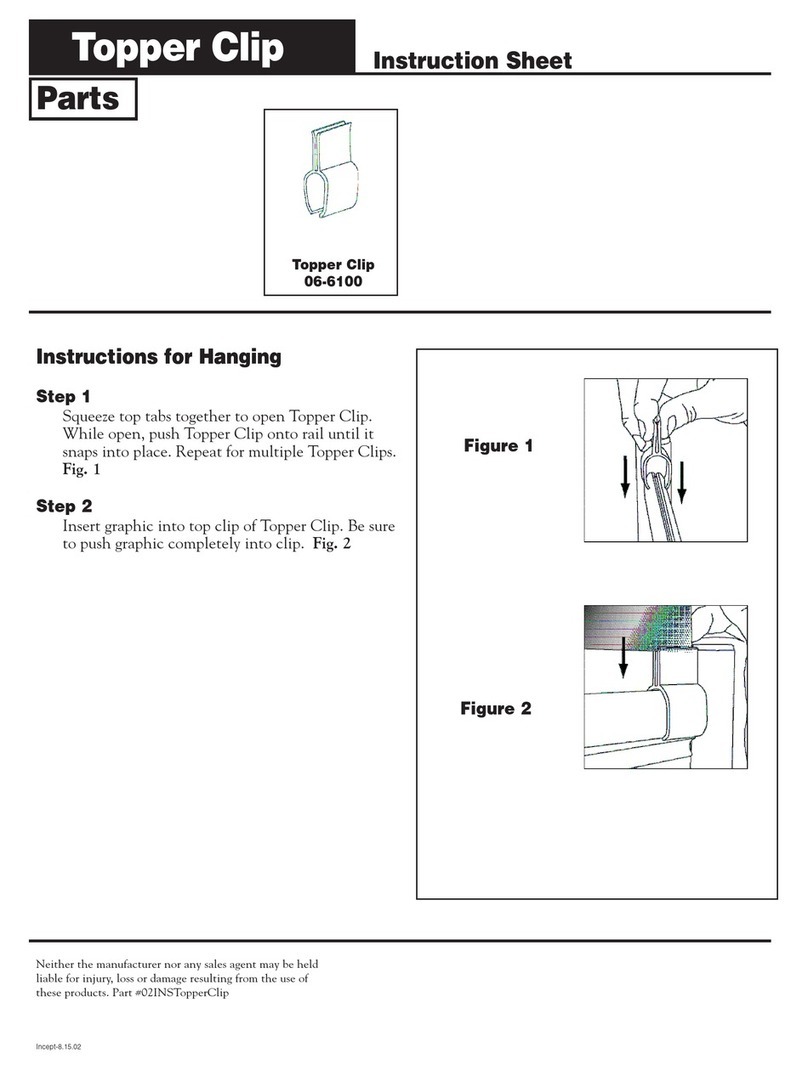 ROSE DISPLAYS TOPPER CLIPS Manuel utilisateur
