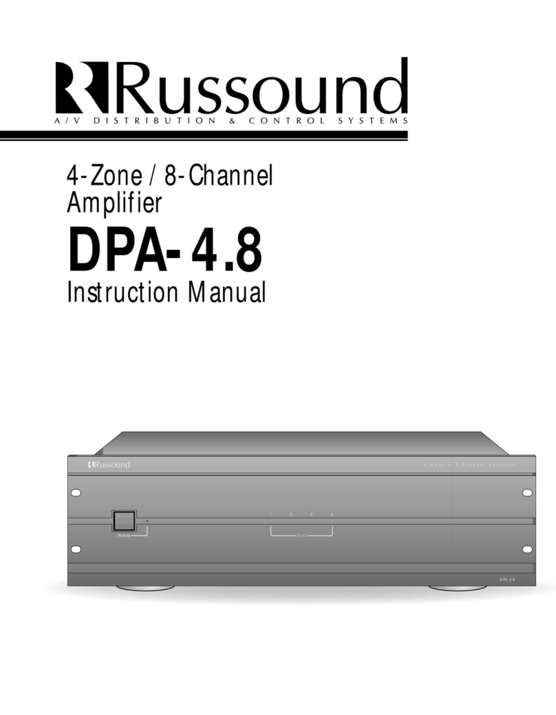Russound DPA-4.8 Manuel utilisateur