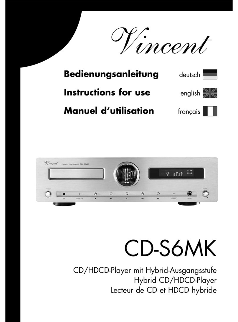 VINCENT CD-S6MK Manuel utilisateur