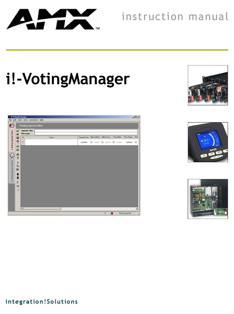 AMX NSS-VOTE Manuel utilisateur