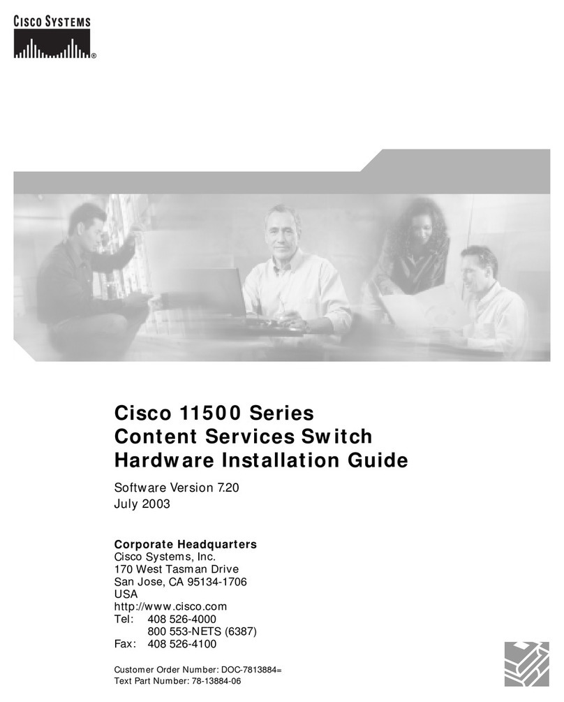 Cisco CSS11501 - 100Mbps Ethernet Load Balancing... Manuel