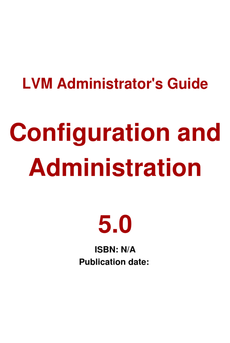 Red Hat LVM ADMINISTRATOR 5.0 Manuel de service