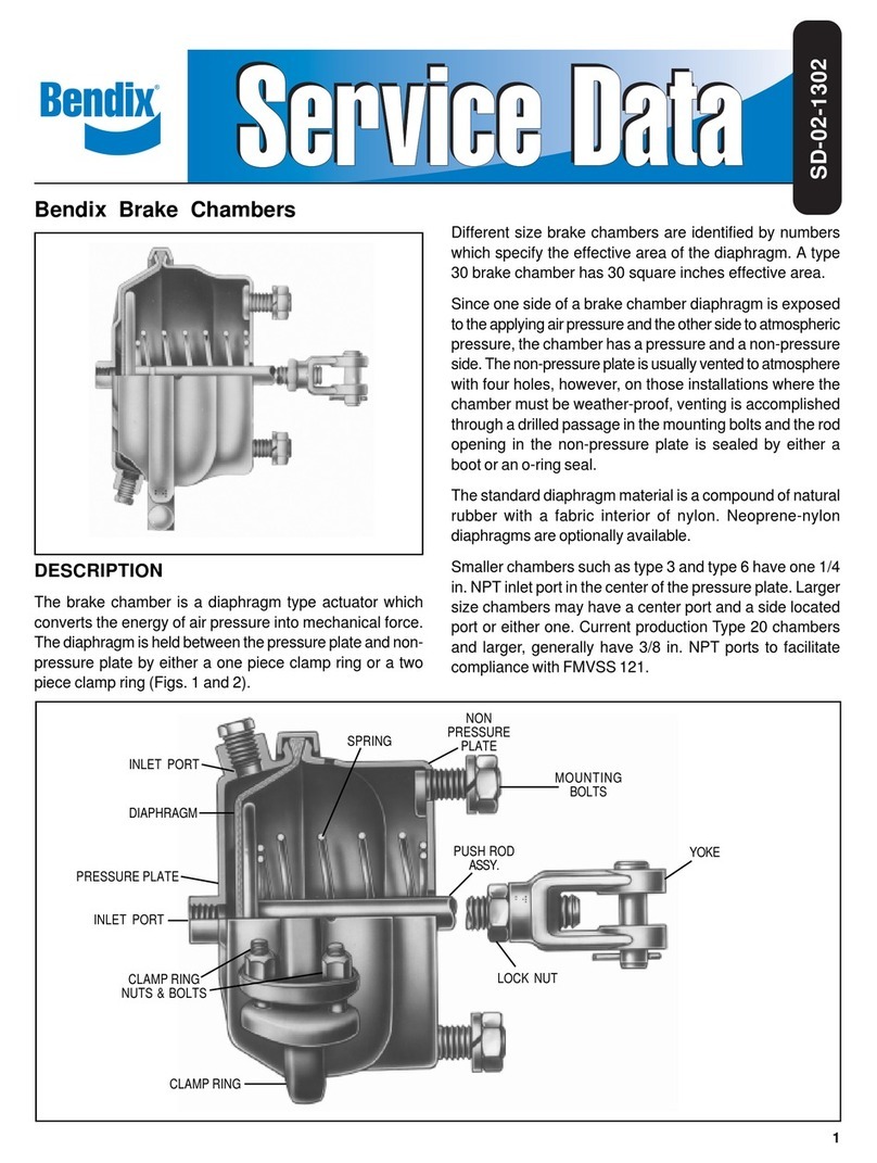 BENDIX BRAKE CHAMBERS Manuel utilisateur