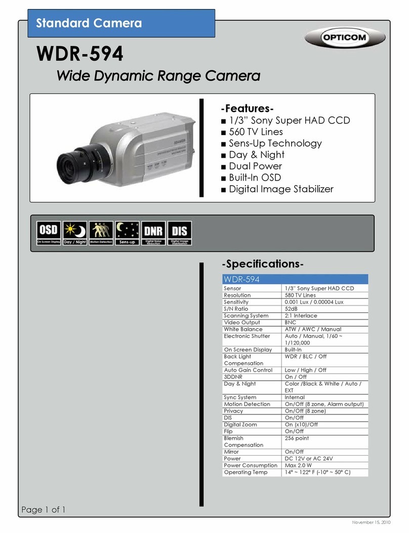 OPTICOM WDR-594 - Manuel utilisateur OPTICOM WDR-594 - Manuel utilisateur