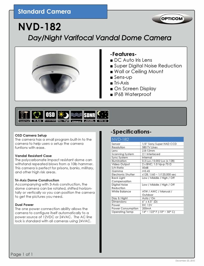 OPTICOM NVD-182 Manuel utilisateur OPTICOM NVD-182 Manuel utilisateur