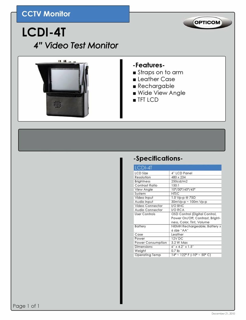 OPTICOM LCDI-4T - DATASHEET 3 Manuel utilisateur