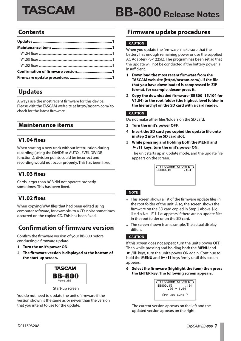 Teac BB-800 Mode d’emploi