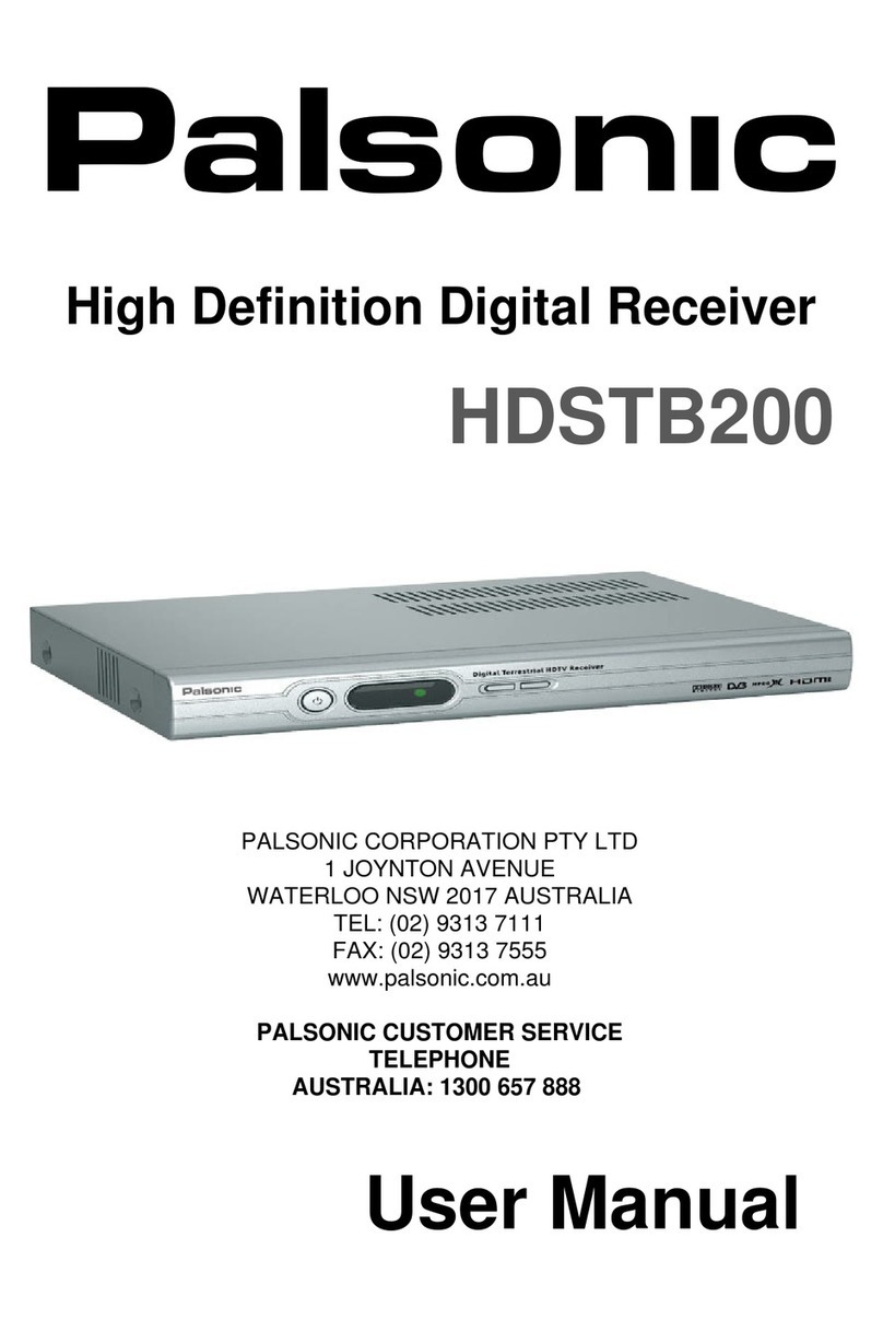 Palsonic HDSTB200 Manuel utilisateur