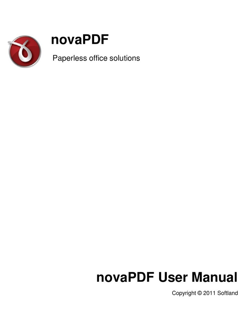 Softland NOVAPDF PROFESSIONAL - VERSION 7 Manuel utilisateur
